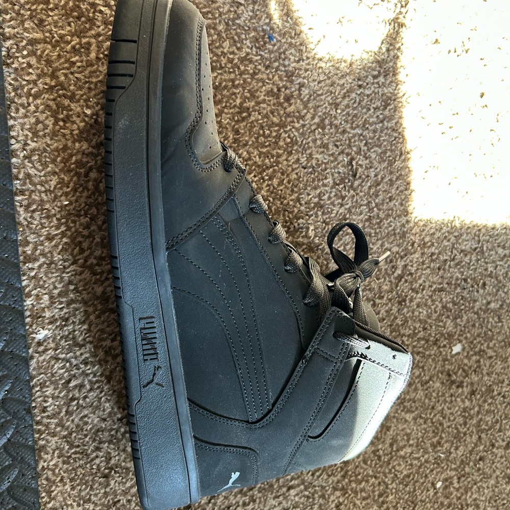 Puma Men's Black High-Top Sneakers - Picture 3 of 3